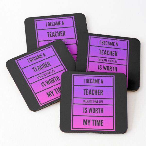 Item preview, I became a teacher because your life is worth my time designed and sold by Mya4You.