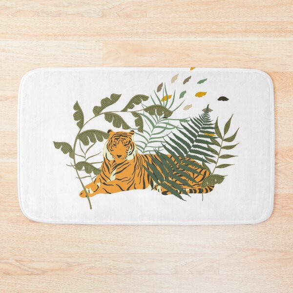 Item preview, Modern Boho Trendy Tiger in Jungle Illustration Art designed and sold by TriadArtDesign.
