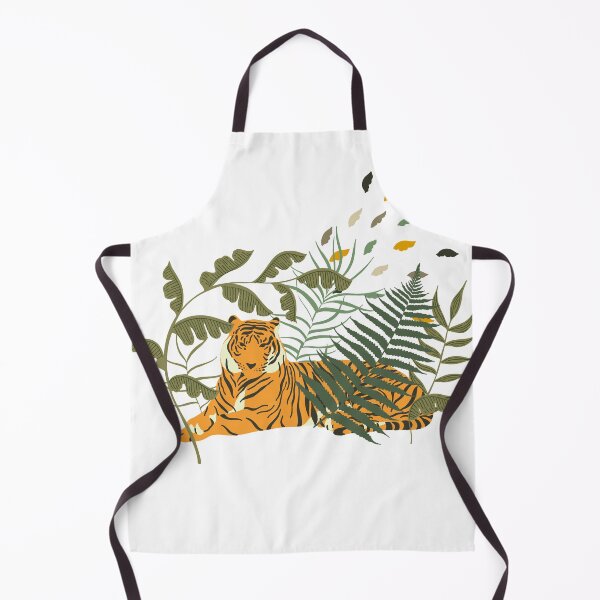 Item preview, Modern Boho Trendy Tiger in Jungle Illustration Art designed and sold by TriadArtDesign.