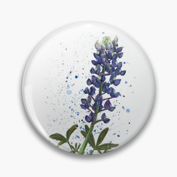 Item preview, Texas Bluebonnet Wildflower Splatter designed and sold by cloudeddreams.