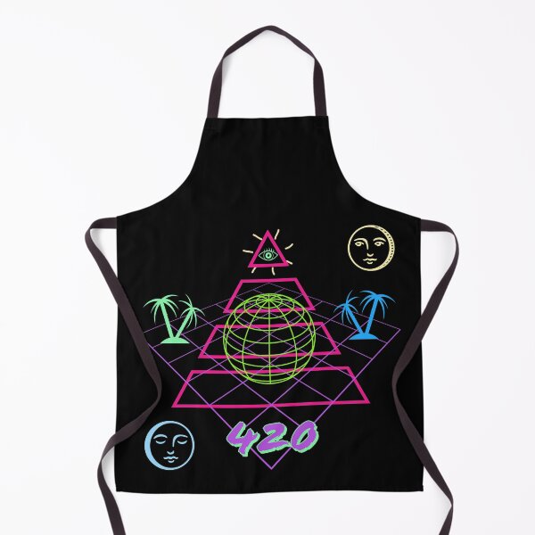 Item preview, 420 All Seeing Eye Pyramid Surf Style Egyptian Vapourwave 80s designed and sold by Funtimedesign.