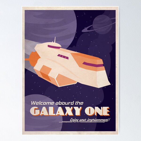 Galaxy One Vintage Poster
