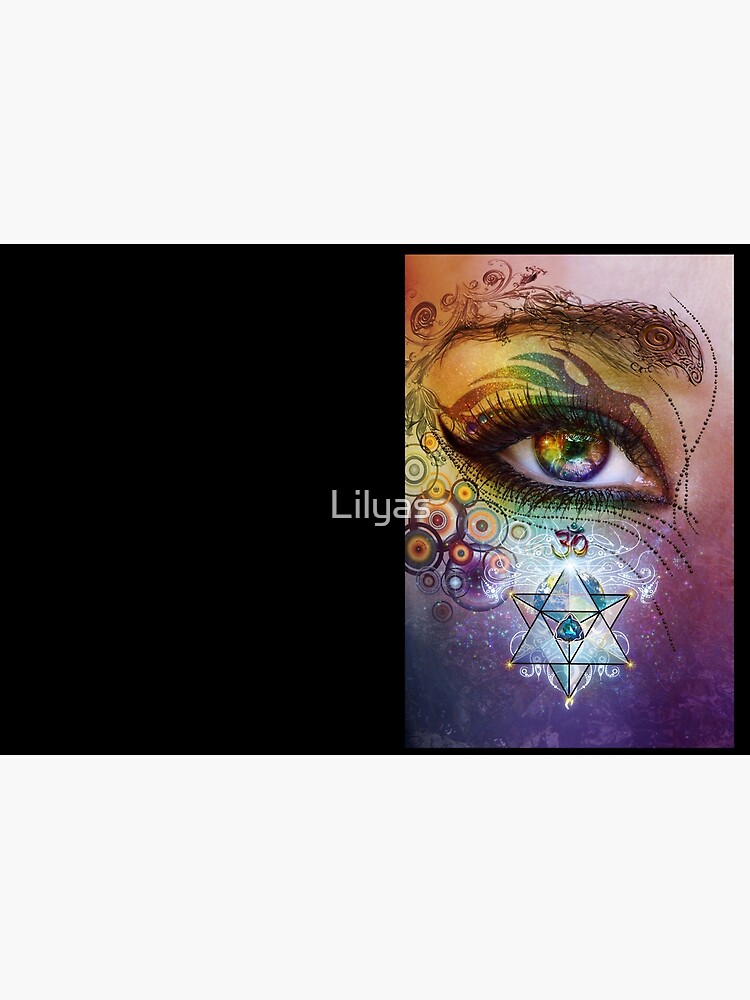 Thumbnail 3 of 3, Hardcover Journal, Rainbow Eye: Love and Light designed and sold by Lilyas.