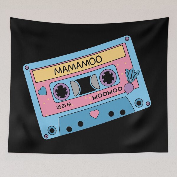 Item preview, MAMAMOO Moomoo CUTE Retro Pastel Cassette Tape Blue Pink designed and sold by SugarSaint.