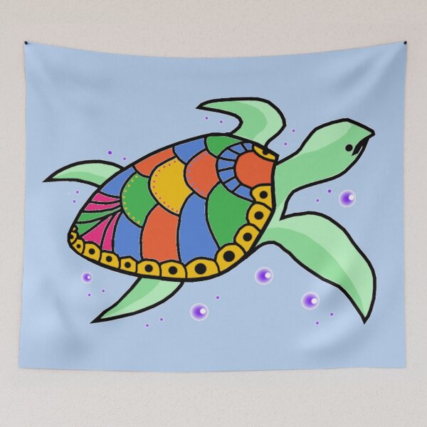 Item preview, Colorful turtle designed and sold by iamdesigns14.