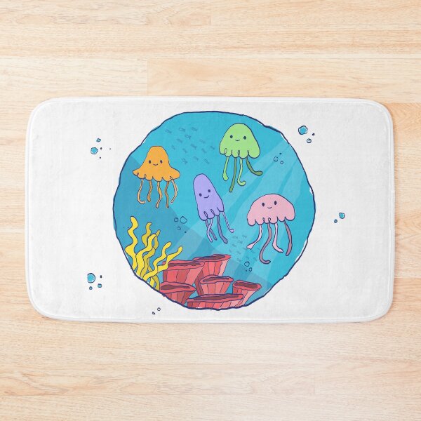 Item preview, happy jellyfish designed and sold by Kuebsart.