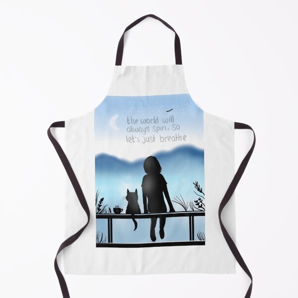 Item preview, Blue stillness - Two dreamers watching the sunrise designed and sold by HappyPawtraits.
