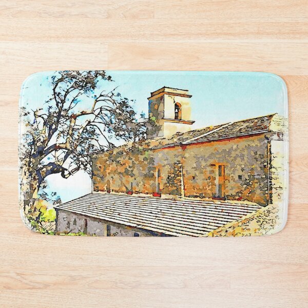 Artikelvorschau, Olivenbaum und Kirche von Laureana Cilento entworfen und verkauft von Giuseppe Cocco.