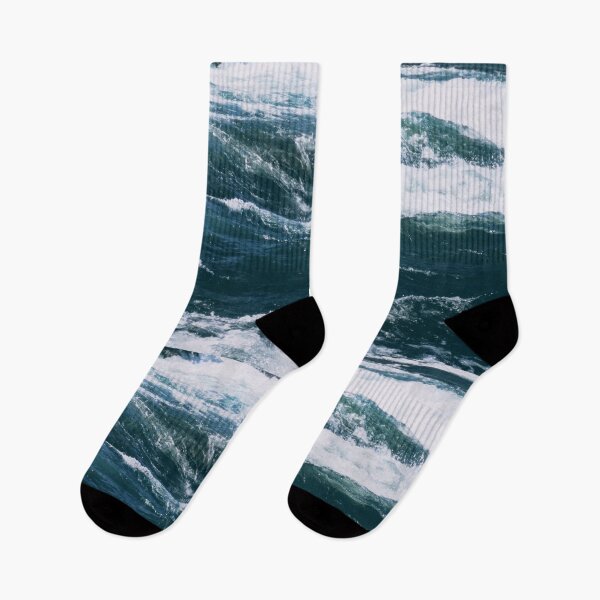 Item preview, Blue Deep Water Wild waves Photographic print designed and sold by milkasweet.