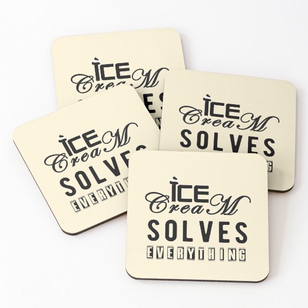 Item preview, Ice Cream Solves Everything designed and sold by VibrantGifts.