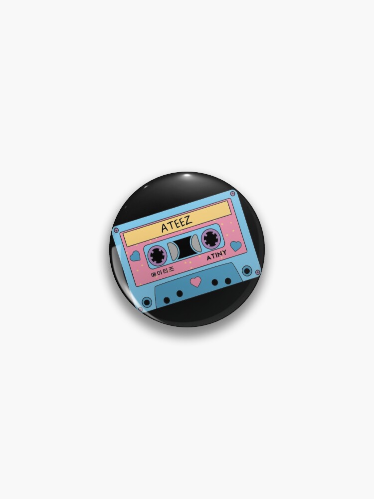 ATEEZ Atiny CUTE Retro Pastel Cassette Tape Blue Pink Sticker for Sale by  SugarSaint