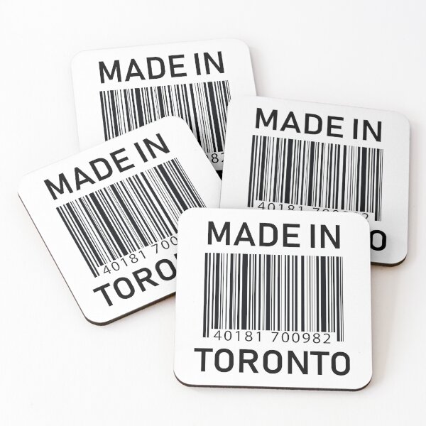 Item preview, Made in Toronto Barcode Design on White designed and sold by ArqDezines.