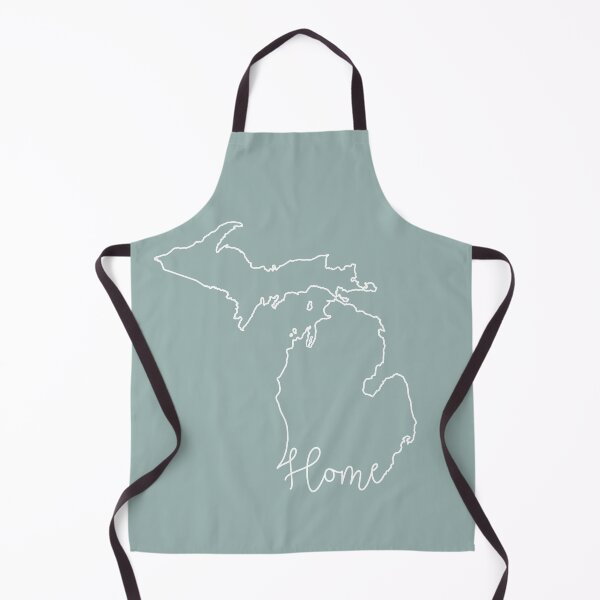 Item preview, Michigan Cursive Home State Outline designed and sold by GreatLakesLocal.