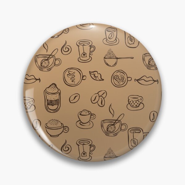 Item preview, Coffee Pattern Design, Funny Vintage Illustration Caffeine Theme, Cappuccino, Coffee Cup, Coffee Beans, Coffee Mugs for Coffee Lovers designed and sold by PrintOfi.