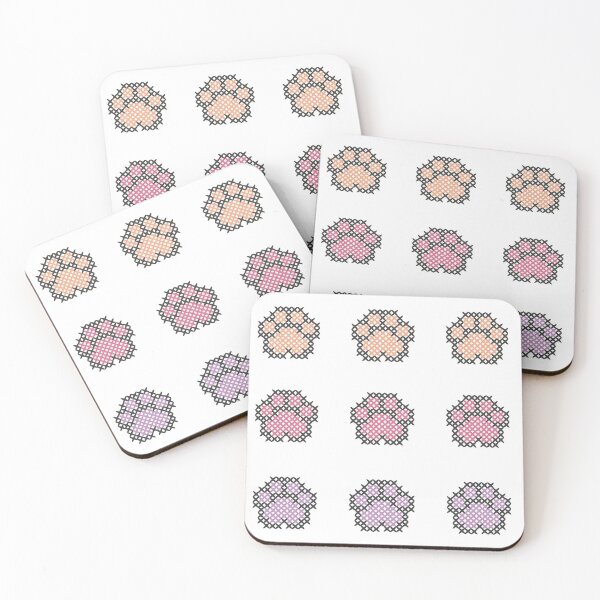 Item preview, Pastel Paw Pads designed and sold by StitchyWitchy.