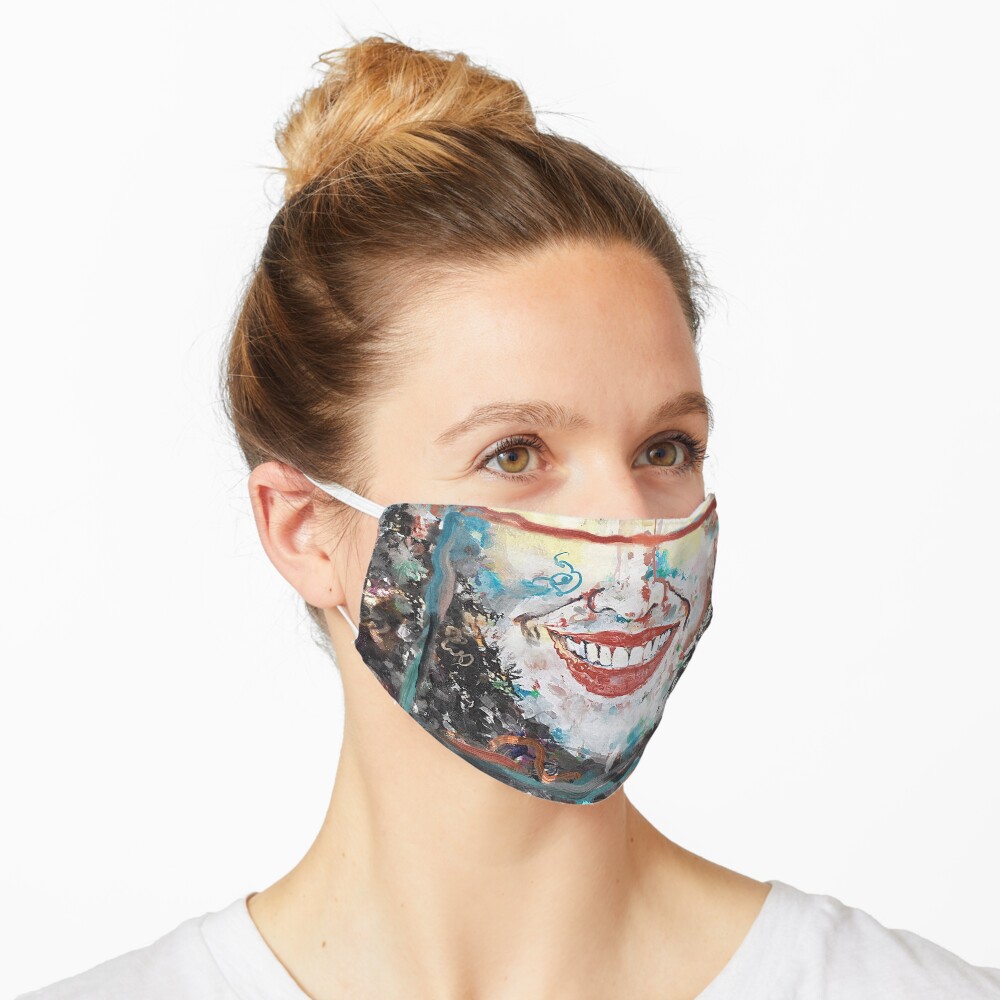 “Crumble” painting (“Happy to be an Artist”) - “Smile” Fine Art series Mask