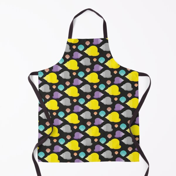 Item preview, Shell. Seamless illustration on a black background. Flat design style. designed and sold by Afone4ka.