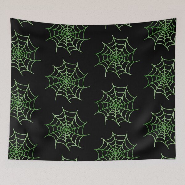 Item preview, Green Glittery Spider's Web designed and sold by VicEllisArt.