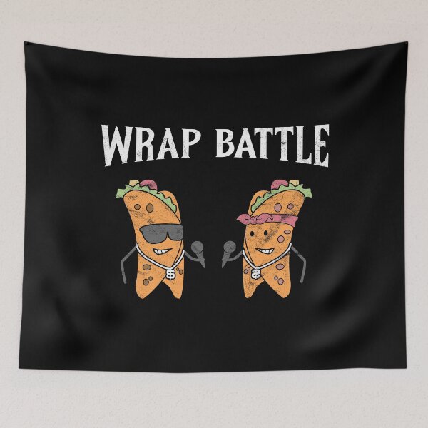 Item preview, Food wrap having rap battle designed and sold by Svetiik.