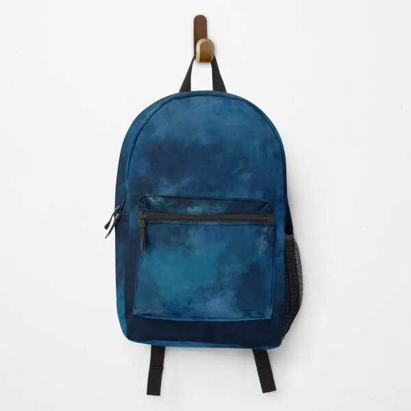 Item preview, Watercolor Cloud Storm Blue Dark, Funny Blue Clouds Pattern Canvas Print designed and sold by PrintOfi.