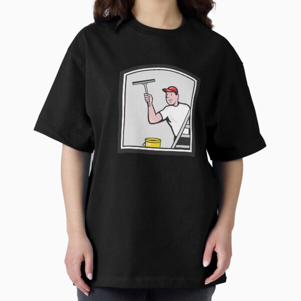 Item preview, Window Washer Cleaner Cartoon designed and sold by patrimonio.
