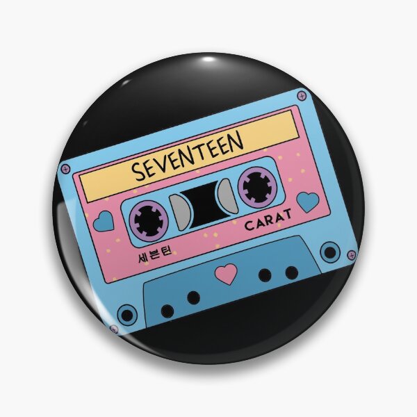 Item preview, SEVENTEEN Carat CUTE Retro Pastel Cassette Tape Blue Pink designed and sold by SugarSaint.