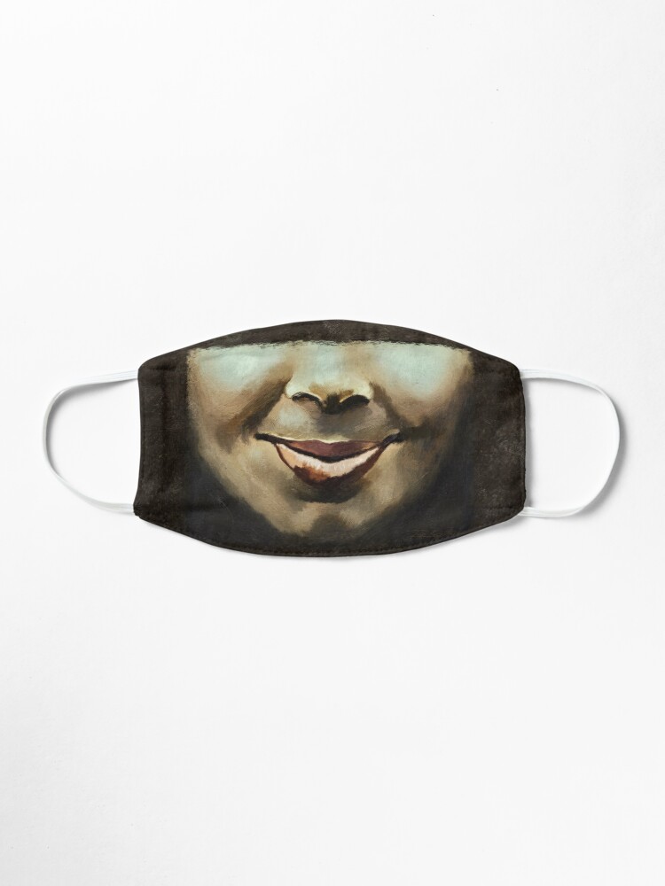 Alternate view of “Grounded” painting - “Smile” Fine Art series Mask