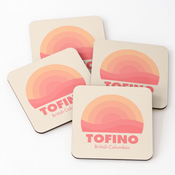 Item preview, Tofino British Columbia Retro Badge Orange designed and sold by modeoftravel.