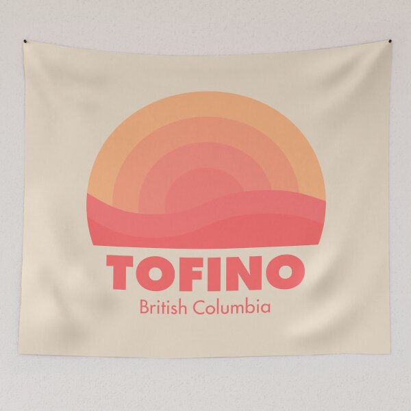 Item preview, Tofino British Columbia Retro Badge Orange designed and sold by modeoftravel.