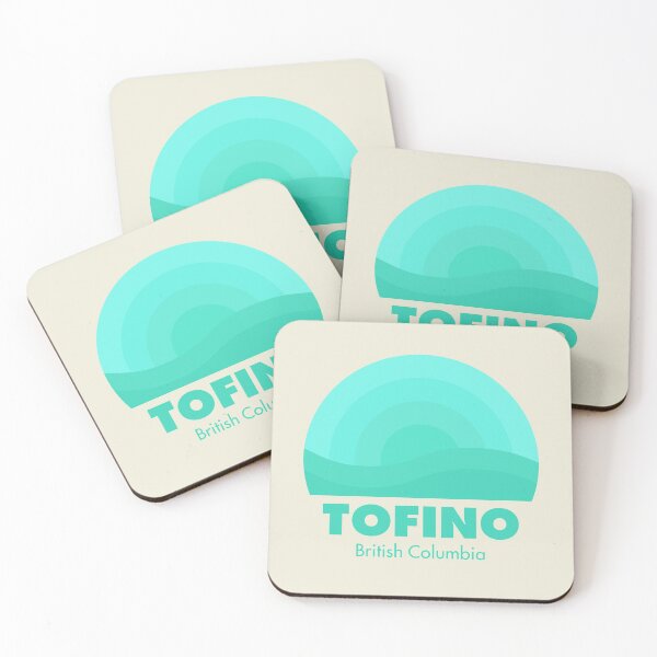 Item preview, Tofino British Columbia Retro Badge Teal designed and sold by modeoftravel.