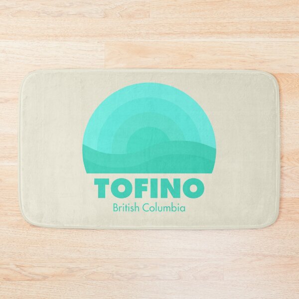 Item preview, Tofino British Columbia Retro Badge Teal designed and sold by modeoftravel.