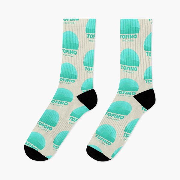 Artikelvorschau, Tofino British Columbia Retro Badge Teal entworfen und verkauft von modeoftravel.
