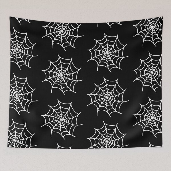 Item preview, White Spider's Web on Black designed and sold by VicEllisArt.