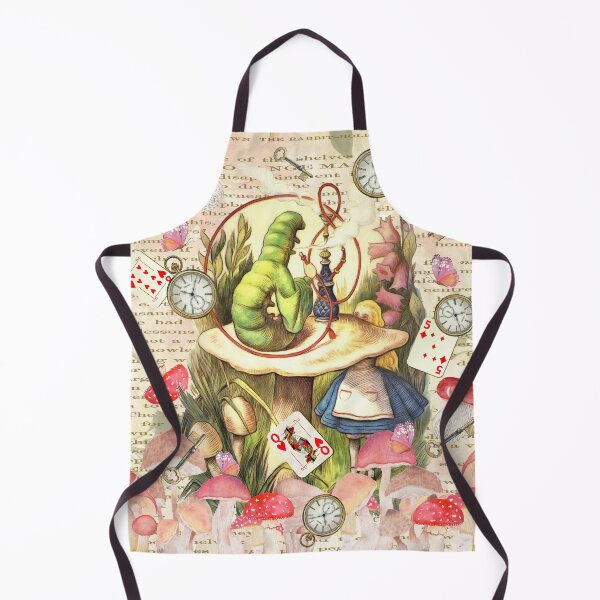 Item preview, Alice & the Caterpillar Collage - on Vintage Textbook - Alice in Wonderland designed and sold by maryedenoa.