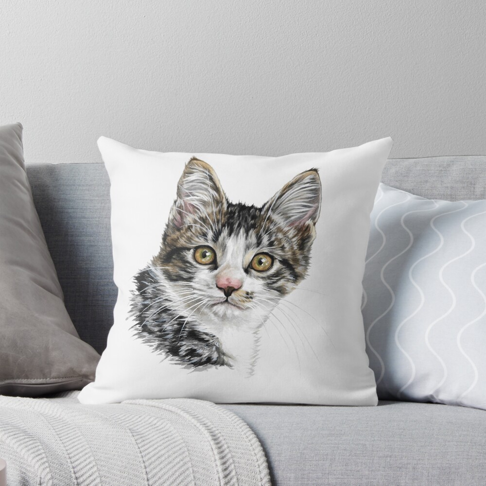 Item preview, Throw Pillow designed and sold by RozThompsonArt.