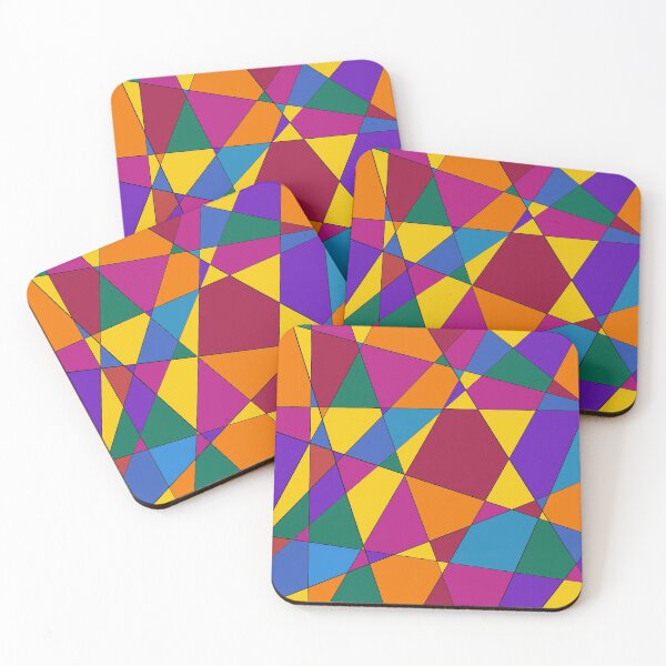 Item preview, Colorful geometric vintage mosaic design  designed and sold by LeenDesign.