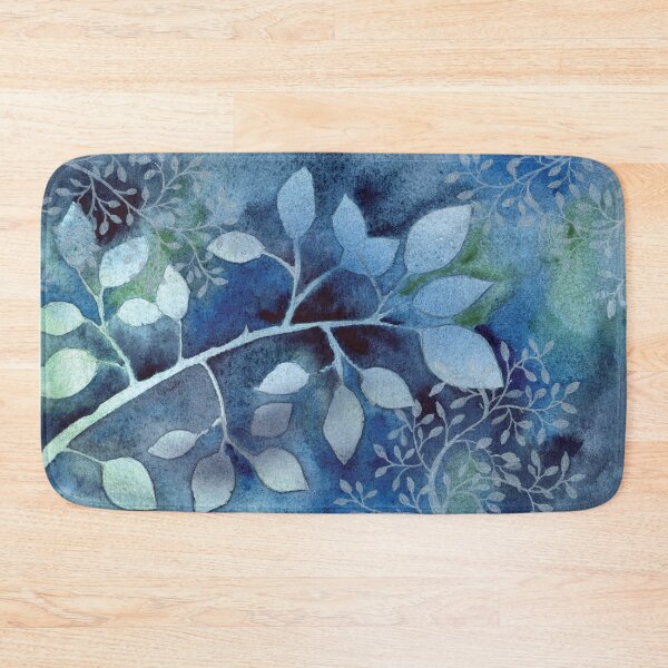 Item preview, Soft Blue Leaves in Watercolor designed and sold by Kelly Roy.