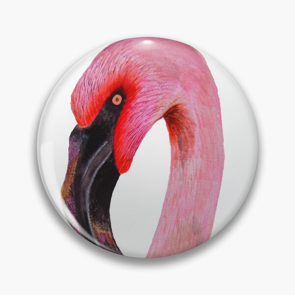 Item preview, Pink Flamingo Bird Gouache Watercolor Painting Wildlife Artwork designed and sold by Alison Langridge.