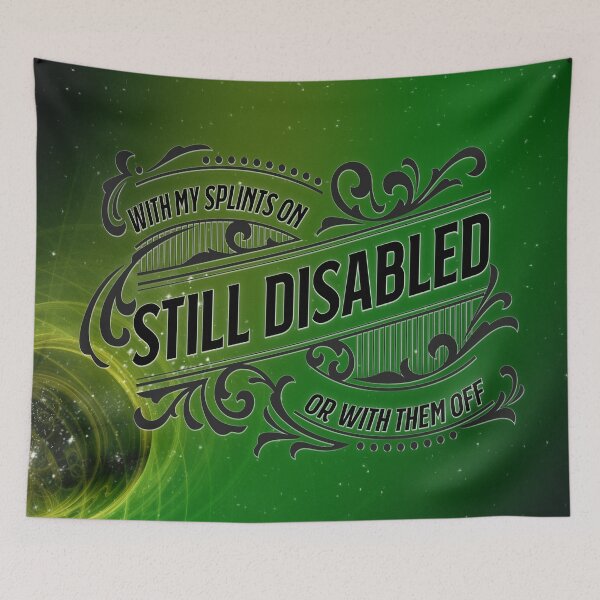 Item preview, Emerald Nebula Splints, Still Disabled designed and sold by PrettySickArt.