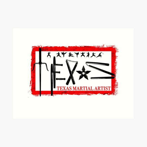Texas Martial Artist Art Print
