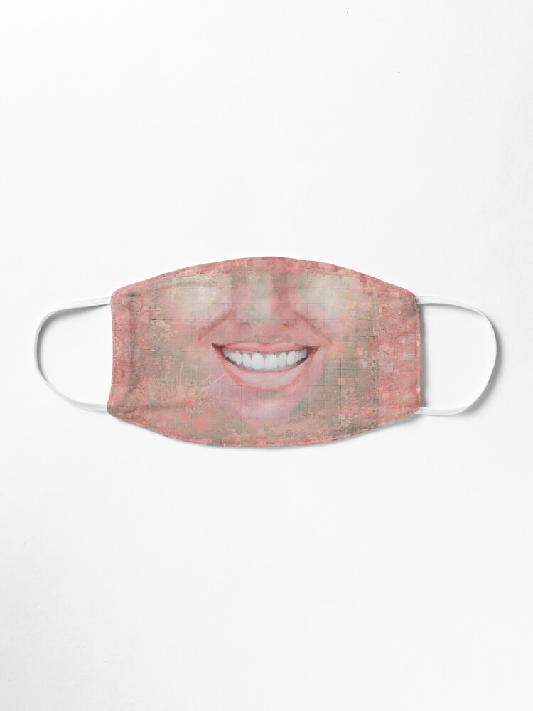 Alternate view of “Shattered” painting (Happy to be an Artist) - “Smile” Fine Art series Mask