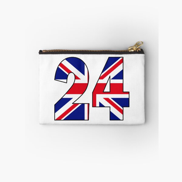 Item preview, Number 24 with UK flag on the background designed and sold by AllShirts21.