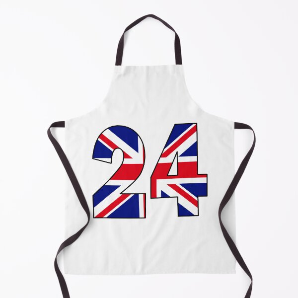 Item preview, Number 24 with UK flag on the background designed and sold by AllShirts21.