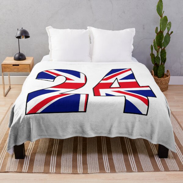 Item preview, Number 24 with UK flag on the background designed and sold by AllShirts21.