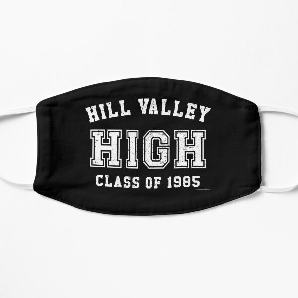 Hill Valley High School Class of 1985 Artwork, Tshirts, Bags, Posters, Mwn, Women, Youth Flat Mask