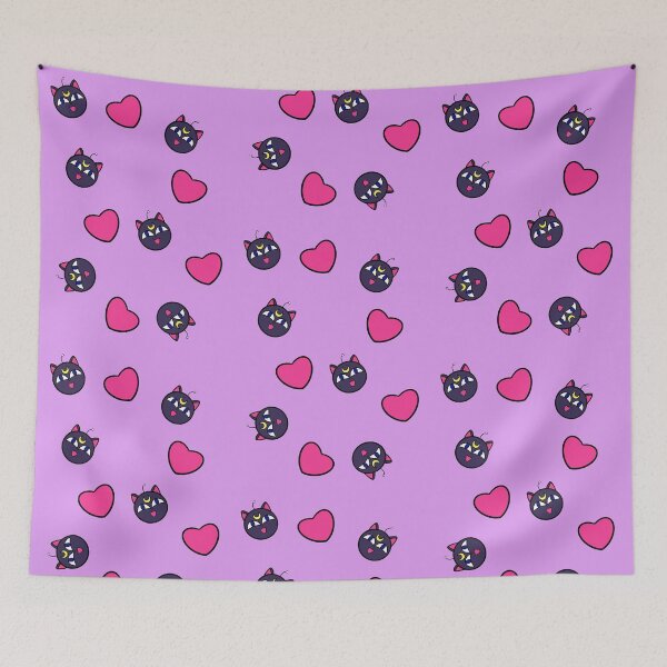 Item preview, Moon cat & heart designed and sold by GiooSan.