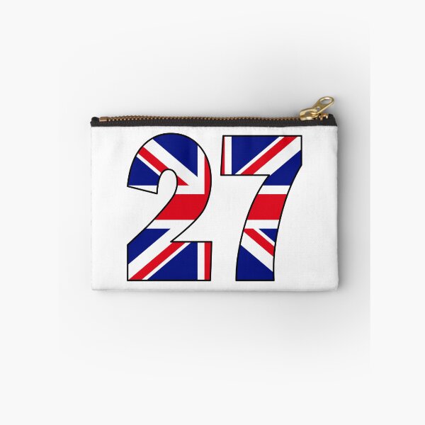 Item preview, Number 27 with UK flag on the background designed and sold by AllShirts21.