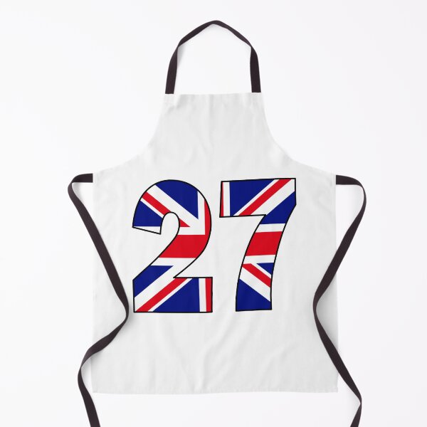 Item preview, Number 27 with UK flag on the background designed and sold by AllShirts21.