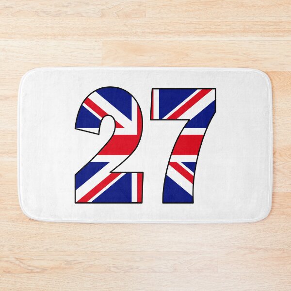 Item preview, Number 27 with UK flag on the background designed and sold by AllShirts21.