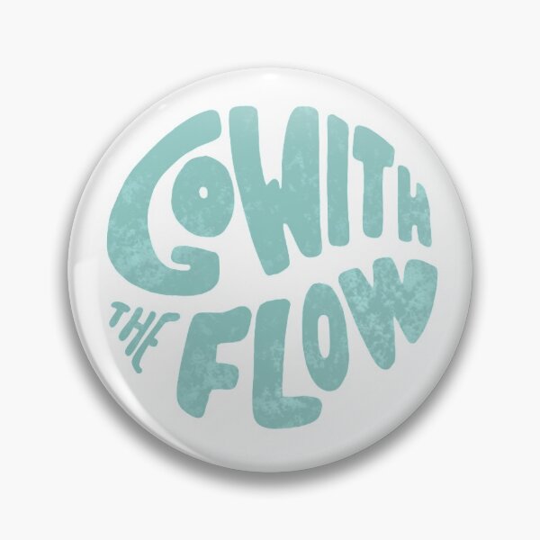 Item preview, Go with the Flow Retro Sticker designed and sold by Josie Vittore.